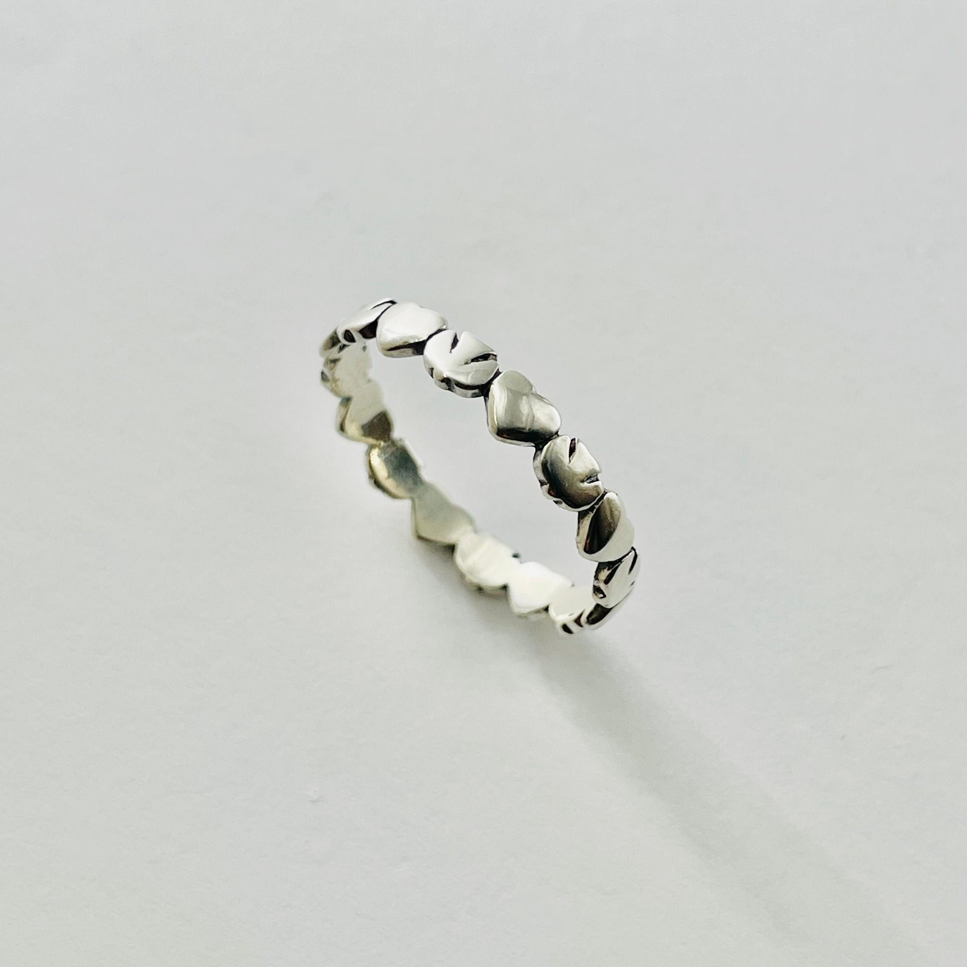 Sterling Silver Dove Heart Ring: Religious Promise Band