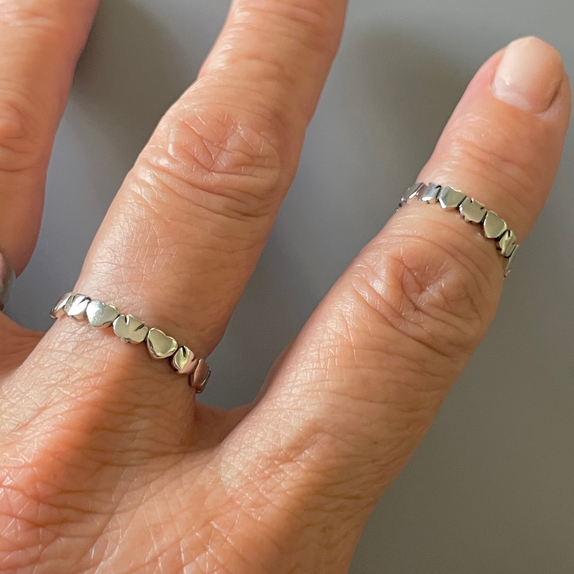 Sterling Silver Dove Heart Ring: Religious Promise Band