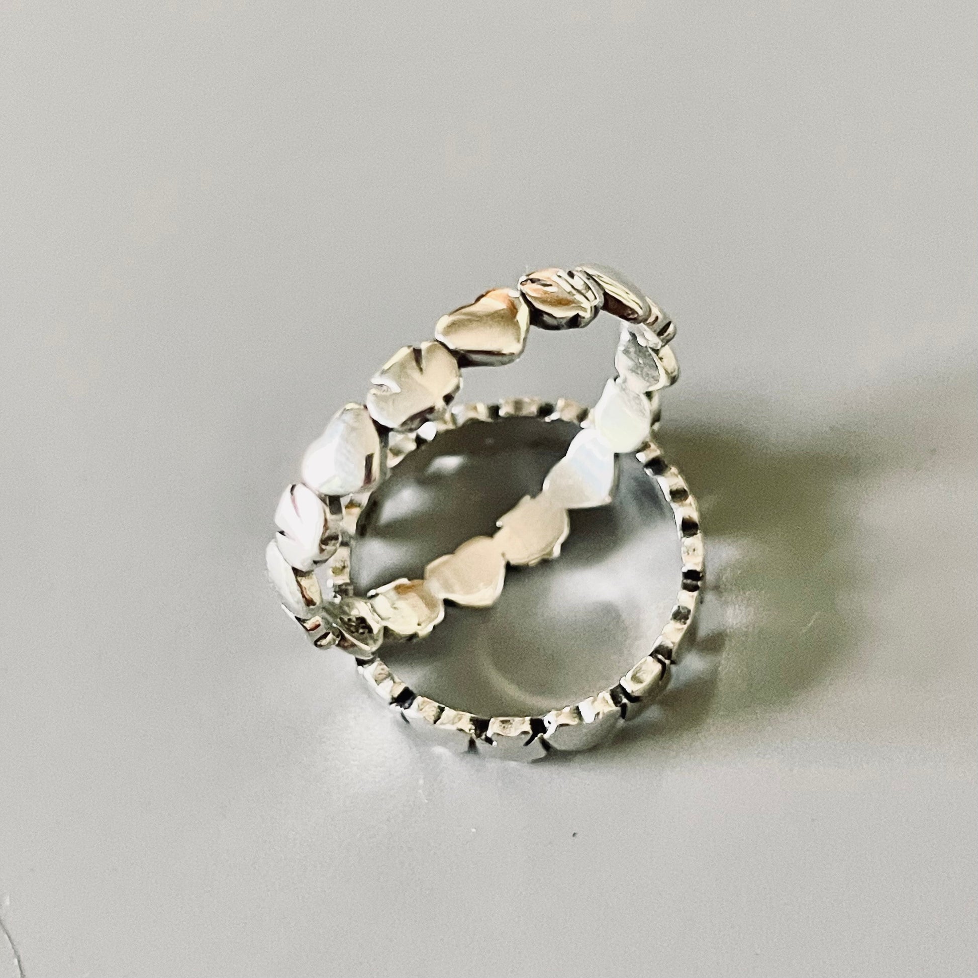 Sterling Silver Dove Heart Ring: Religious Promise Band