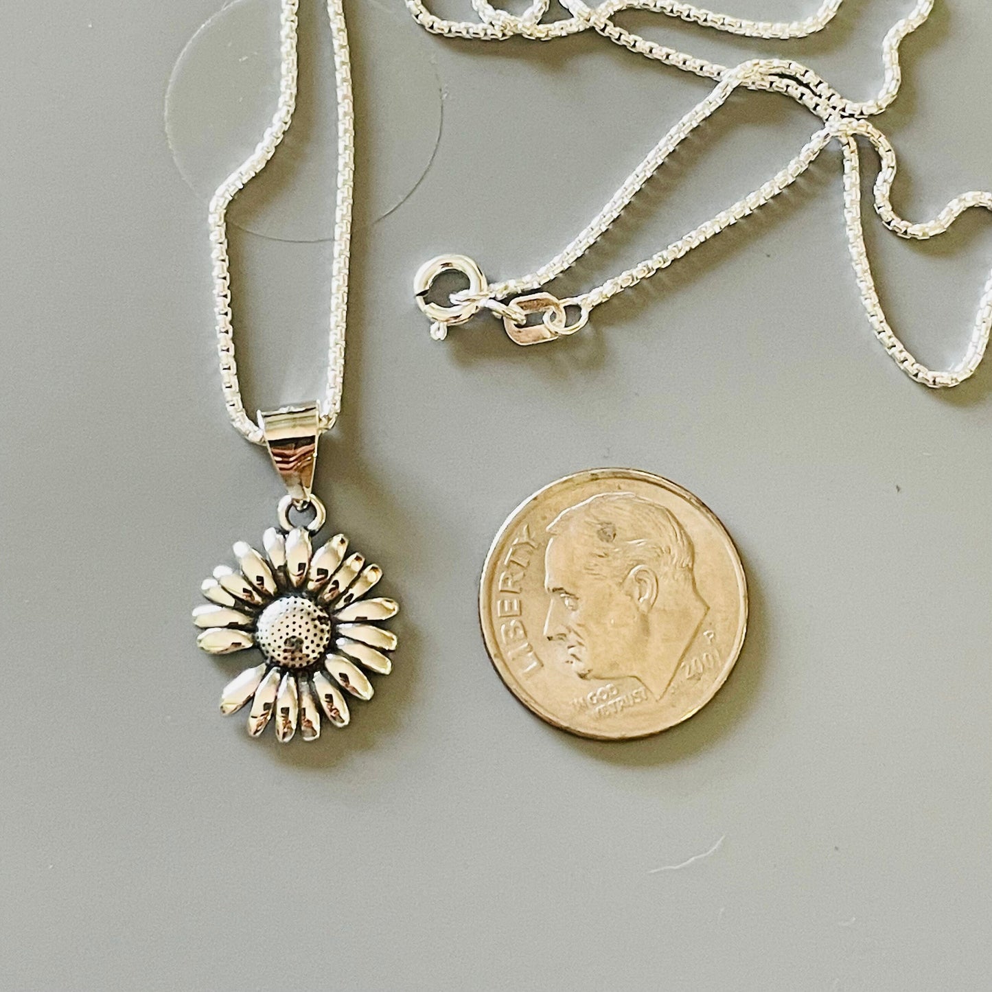 Dainty Plumerias or Daisy Flower Pendant Sterling Silver Necklace, Promise Flowers Necklace, Plumerias Flower Pendant, Daisy Flower Necklace