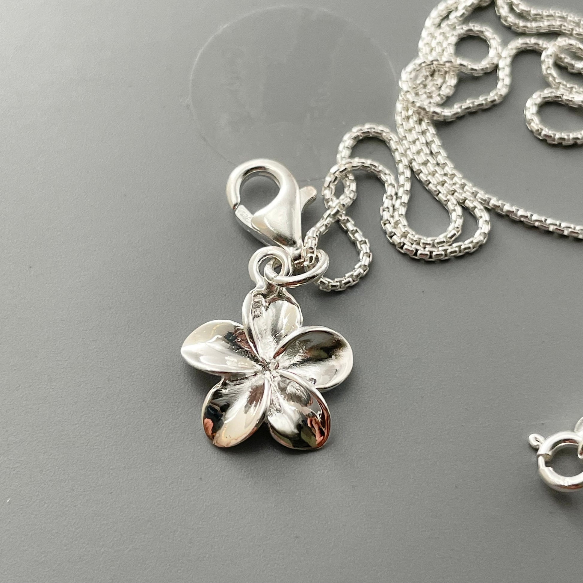 Dainty Plumerias or Daisy Flower Pendant Sterling Silver Necklace, Promise Flowers Necklace, Plumerias Flower Pendant, Daisy Flower Necklace