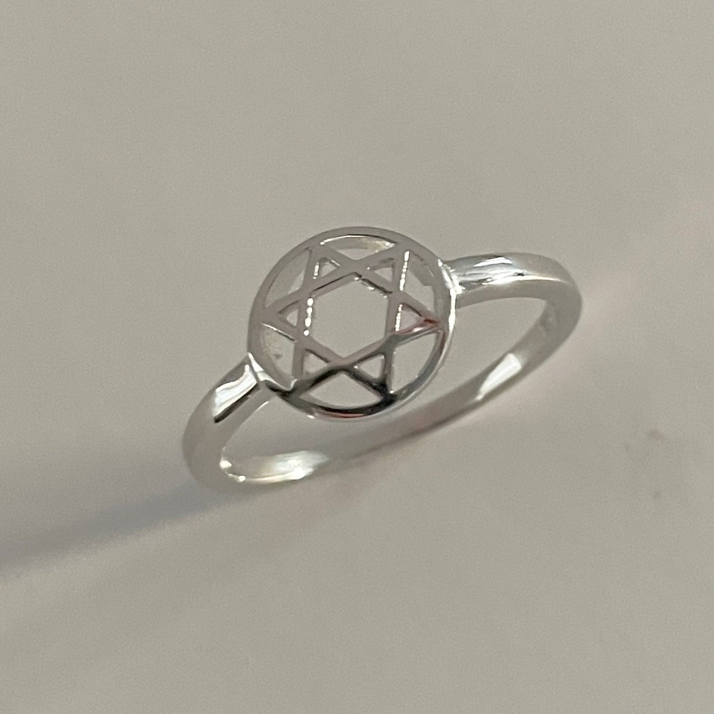 Sterling Silver Hamsa, Hamsa Hands, Jewish Star Ring, Dainty Hamsa Hands Ring, Star of David Ring, Hand of God Ring, Hamsa Promise Ring.