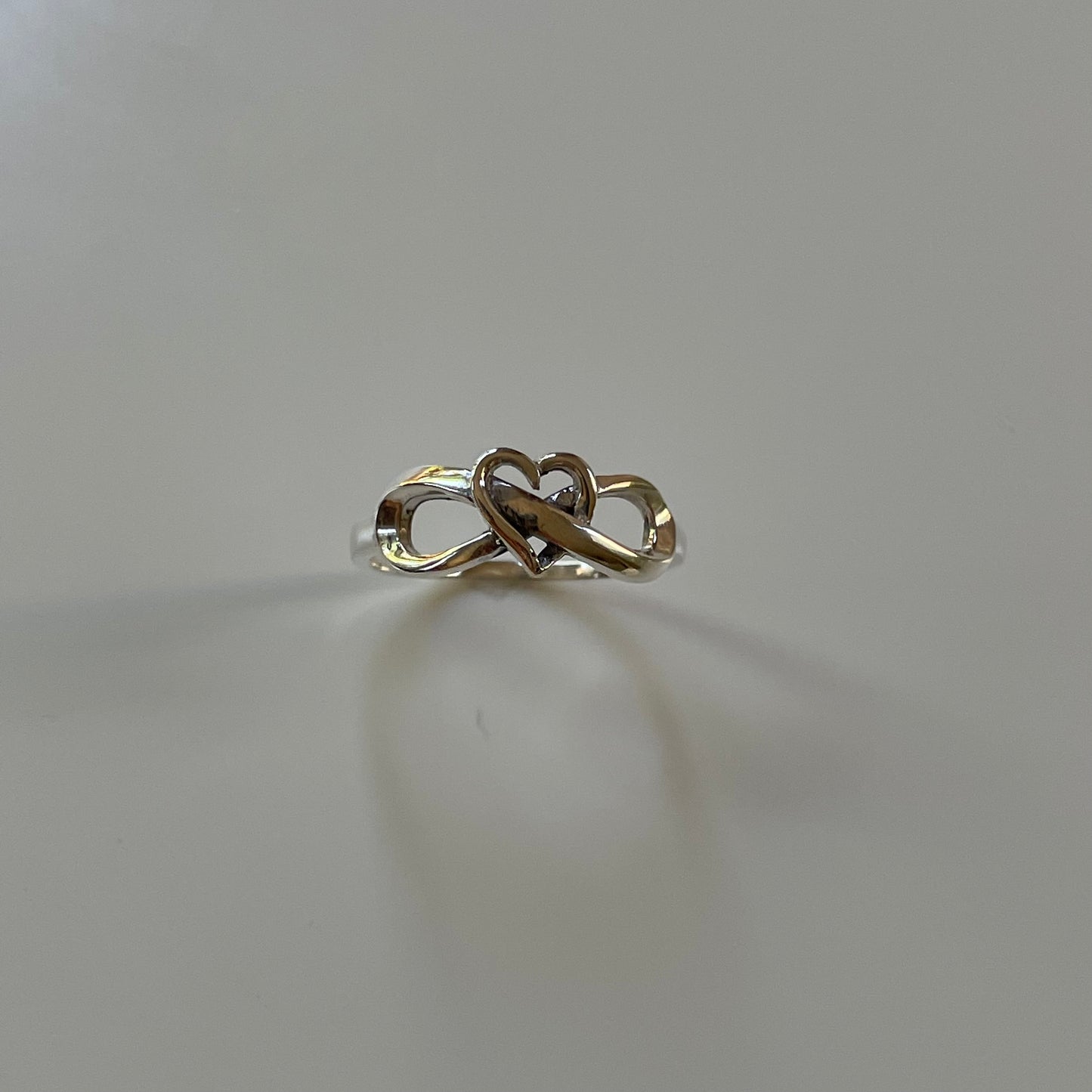 Infinity Heart Sterling Silver Ring, Heart Ring, Promise Ring, Love Ring, Infinity Ring, Statement Ring, Silver Ring