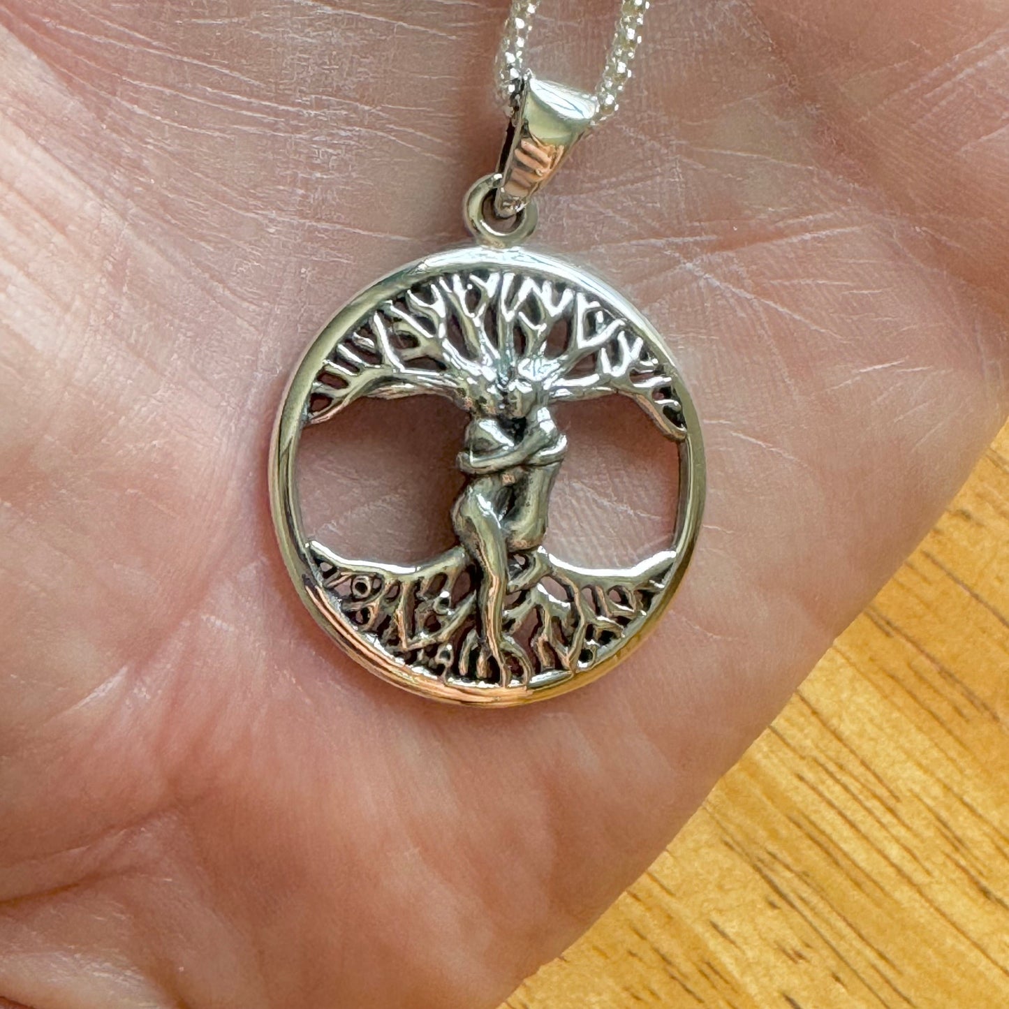 Sterling Silver Tree of Life Necklace: Family Love Pendant