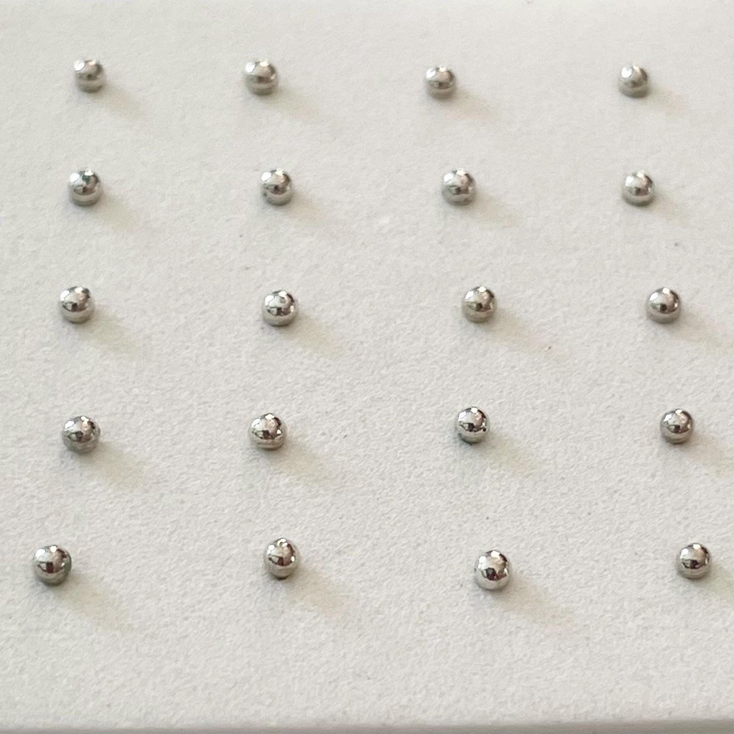 Sterling Silver Tiny Nose Stud: CZ, Ball, & Plain Options