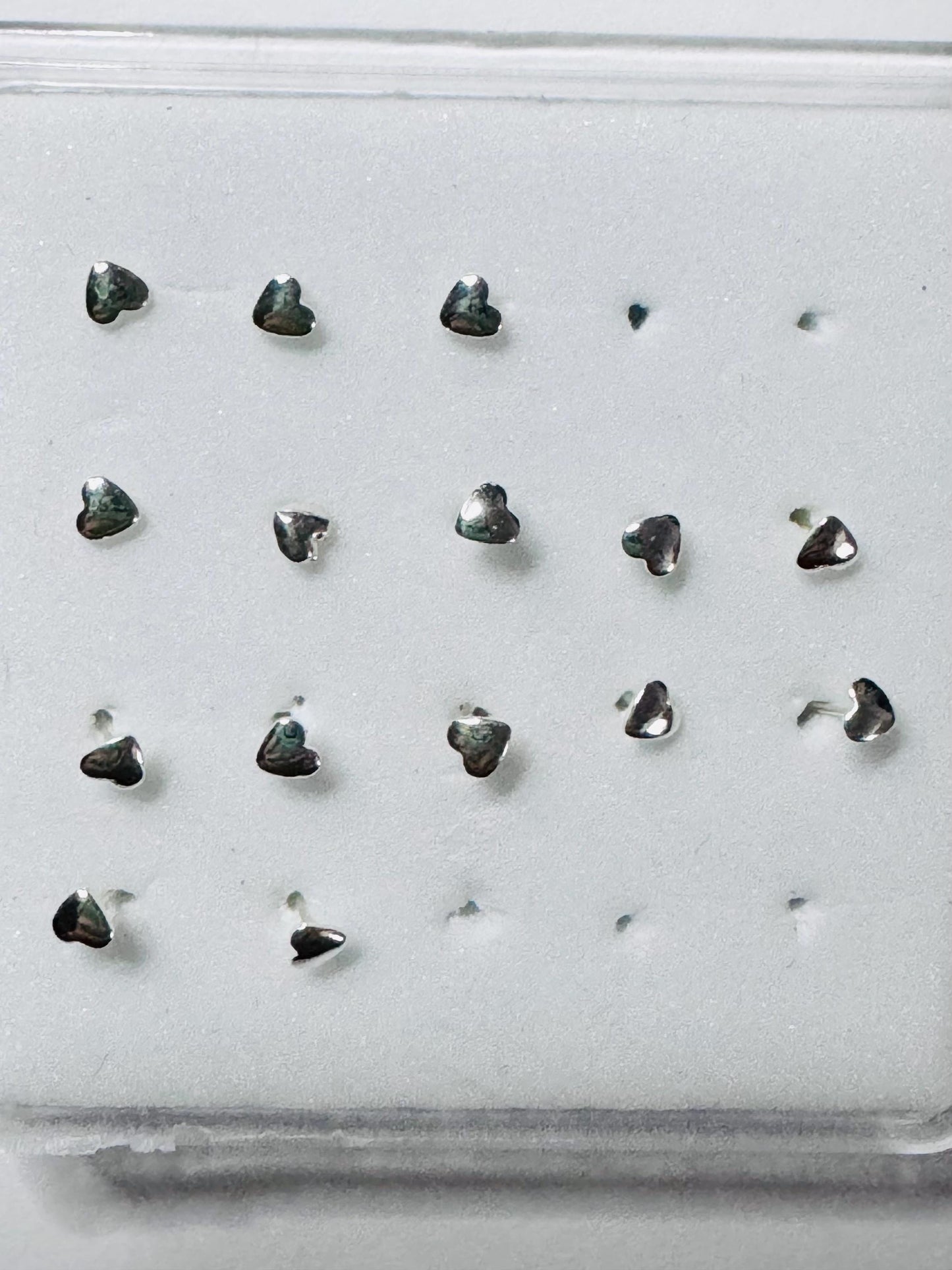 Sterling Silver Tiny Nose Stud: Assorted Shapes