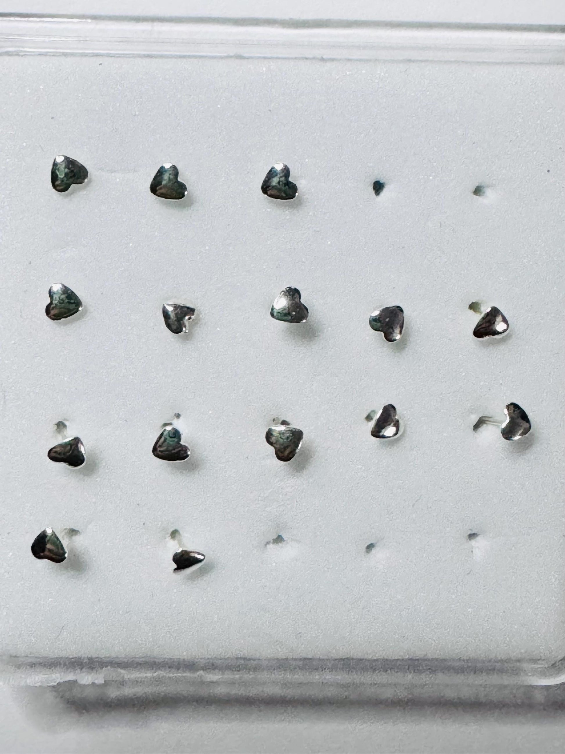 Sterling Silver Tiny Nose Stud: Assorted Shapes