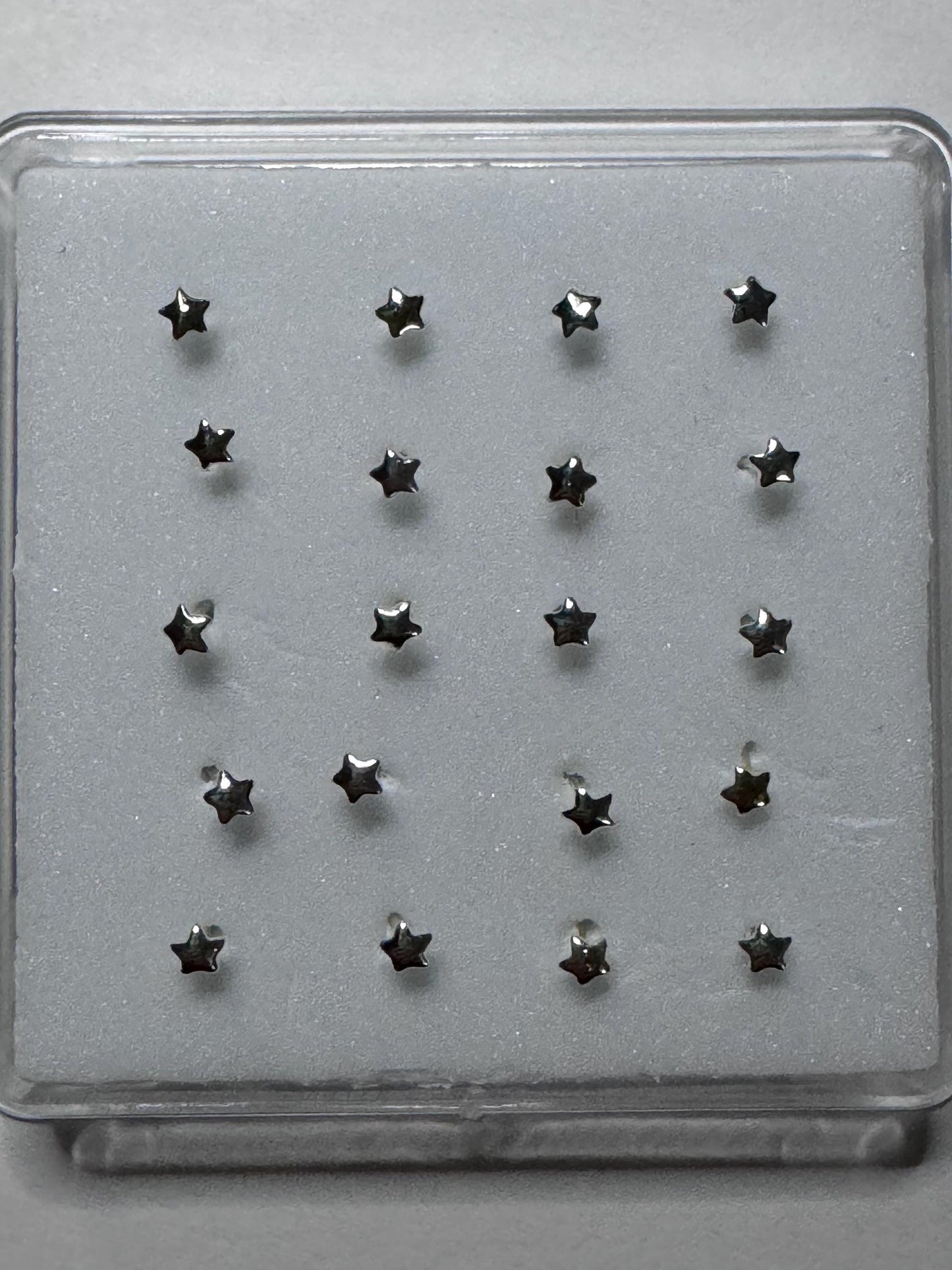 Sterling Silver Tiny Nose Stud: Assorted Shapes