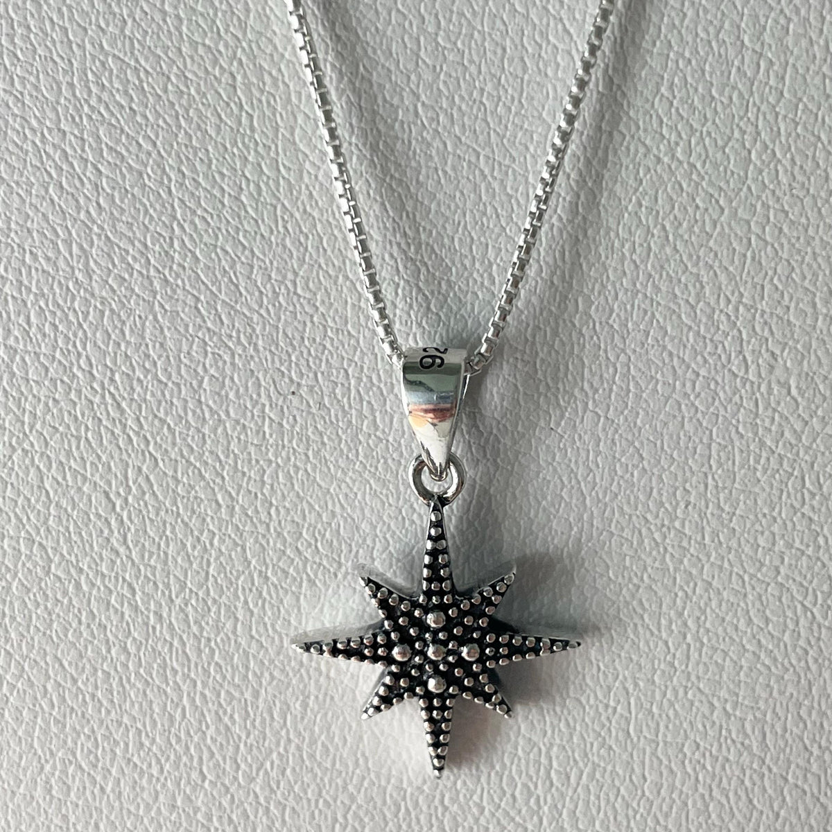 Sterling Silver CZ Twinkle Star Pendant Necklace - Boho Promise Jewelry