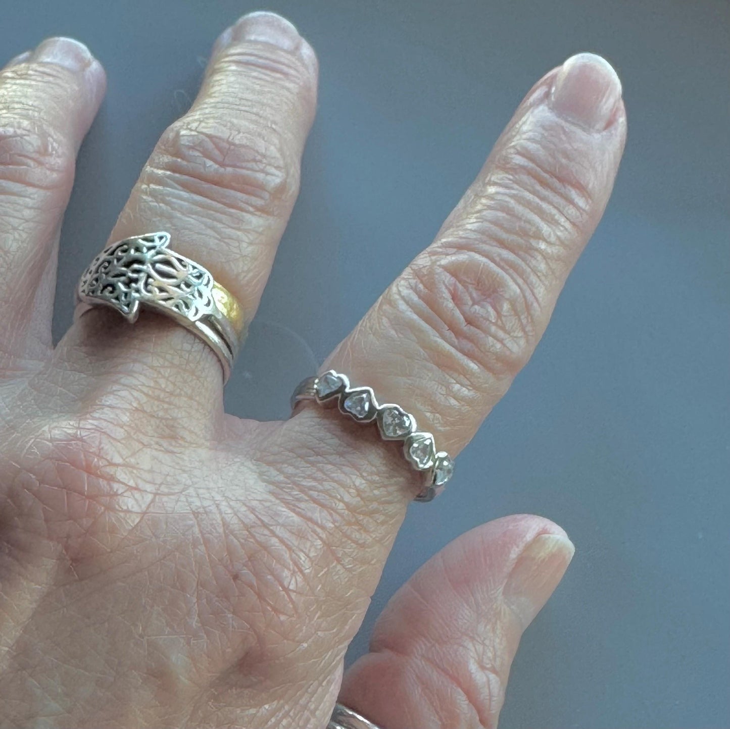 CZ Heart Sterling Silver Ring: Dainty Love Promise