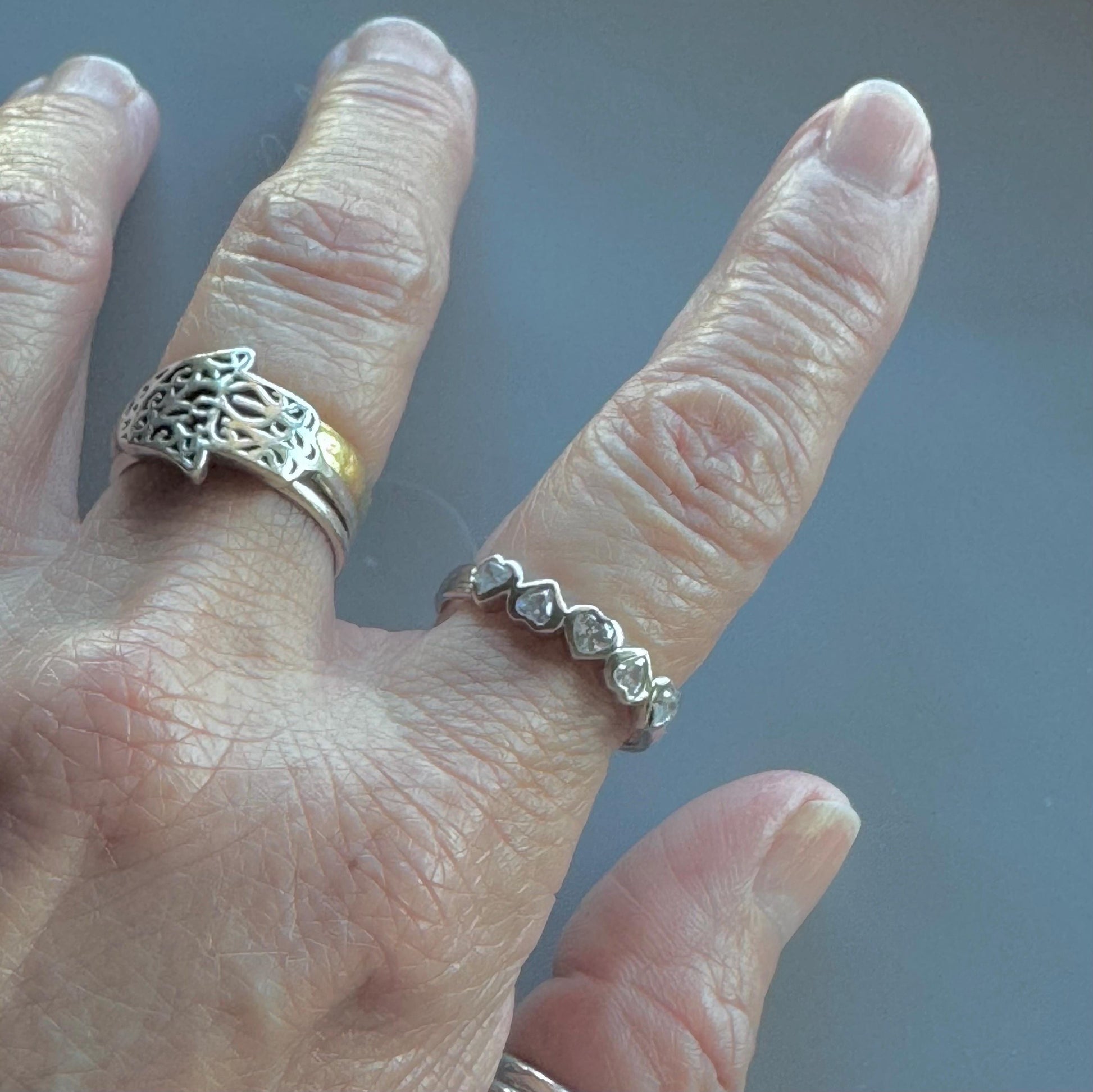 CZ Heart Sterling Silver Ring: Dainty Love Promise