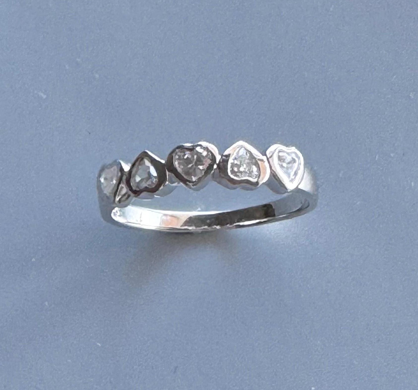 CZ Heart Sterling Silver Ring: Dainty Love Promise