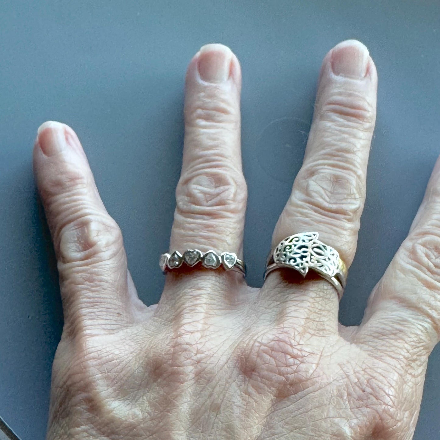 CZ Heart Sterling Silver Ring: Dainty Love Promise