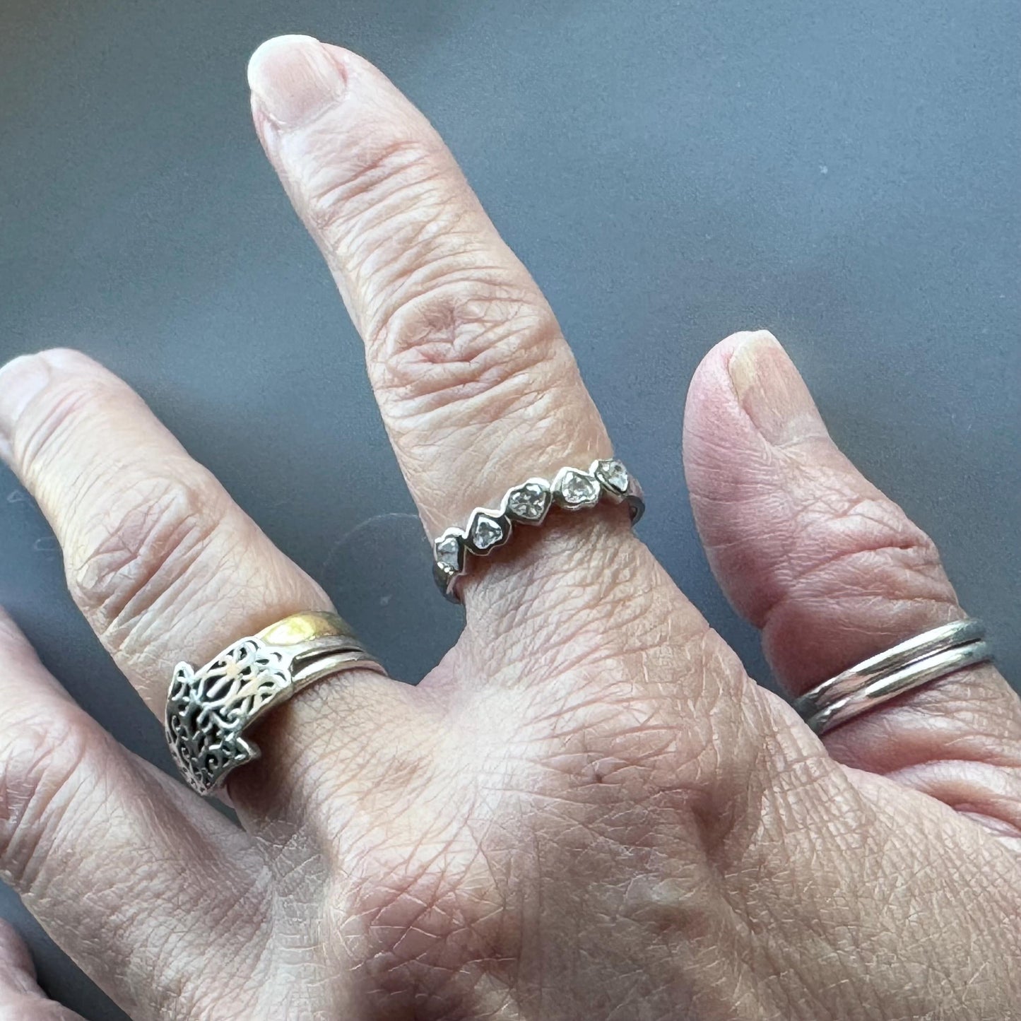 CZ Heart Sterling Silver Ring: Dainty Love Promise