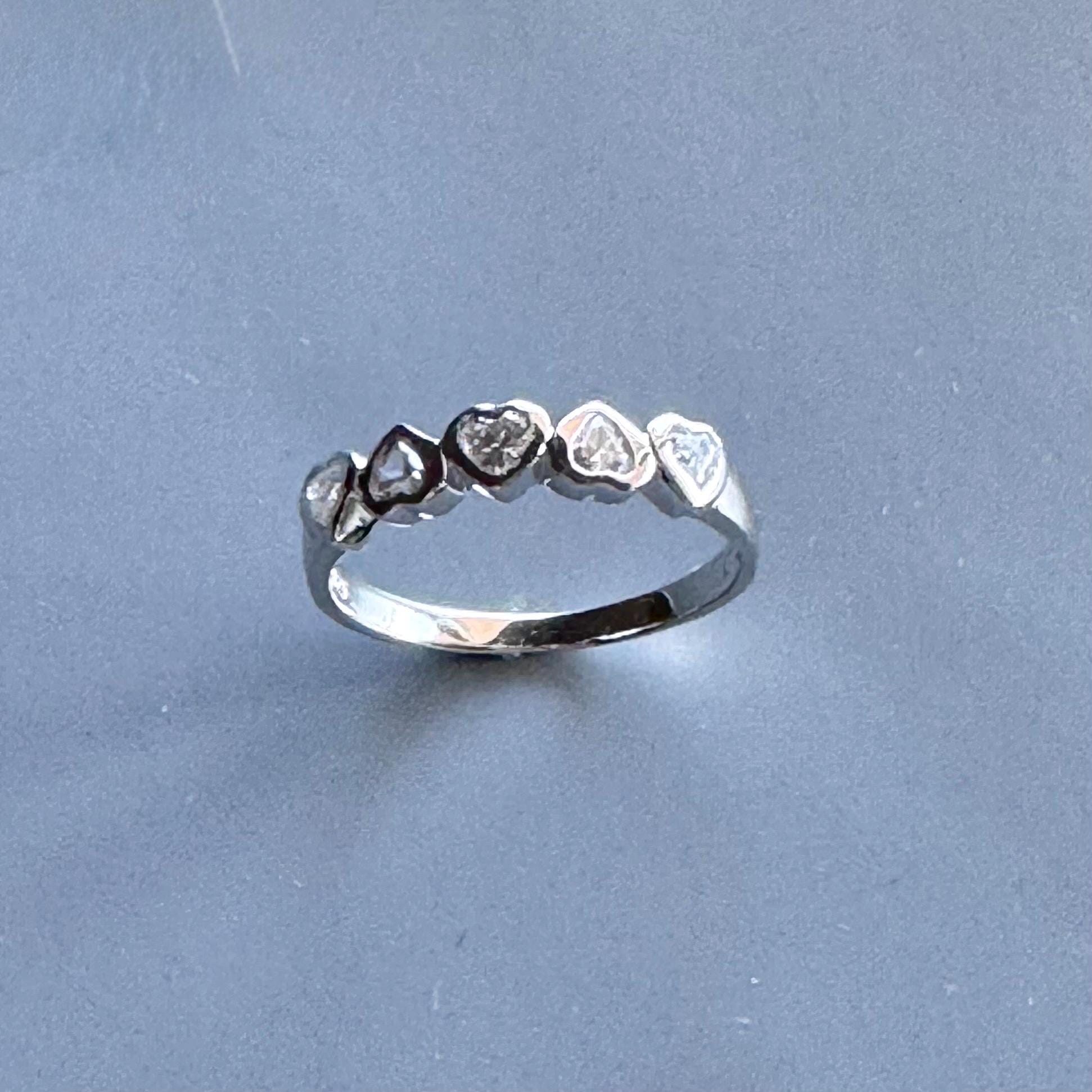 CZ Heart Sterling Silver Ring: Dainty Love Promise