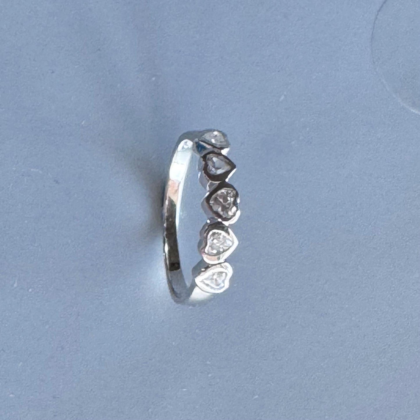 CZ Heart Sterling Silver Ring: Dainty Love Promise