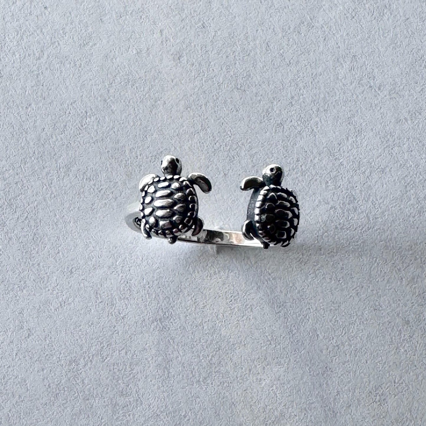 Sterling Silver Turquoise Turtle Ring: Adjustable Toe Ring