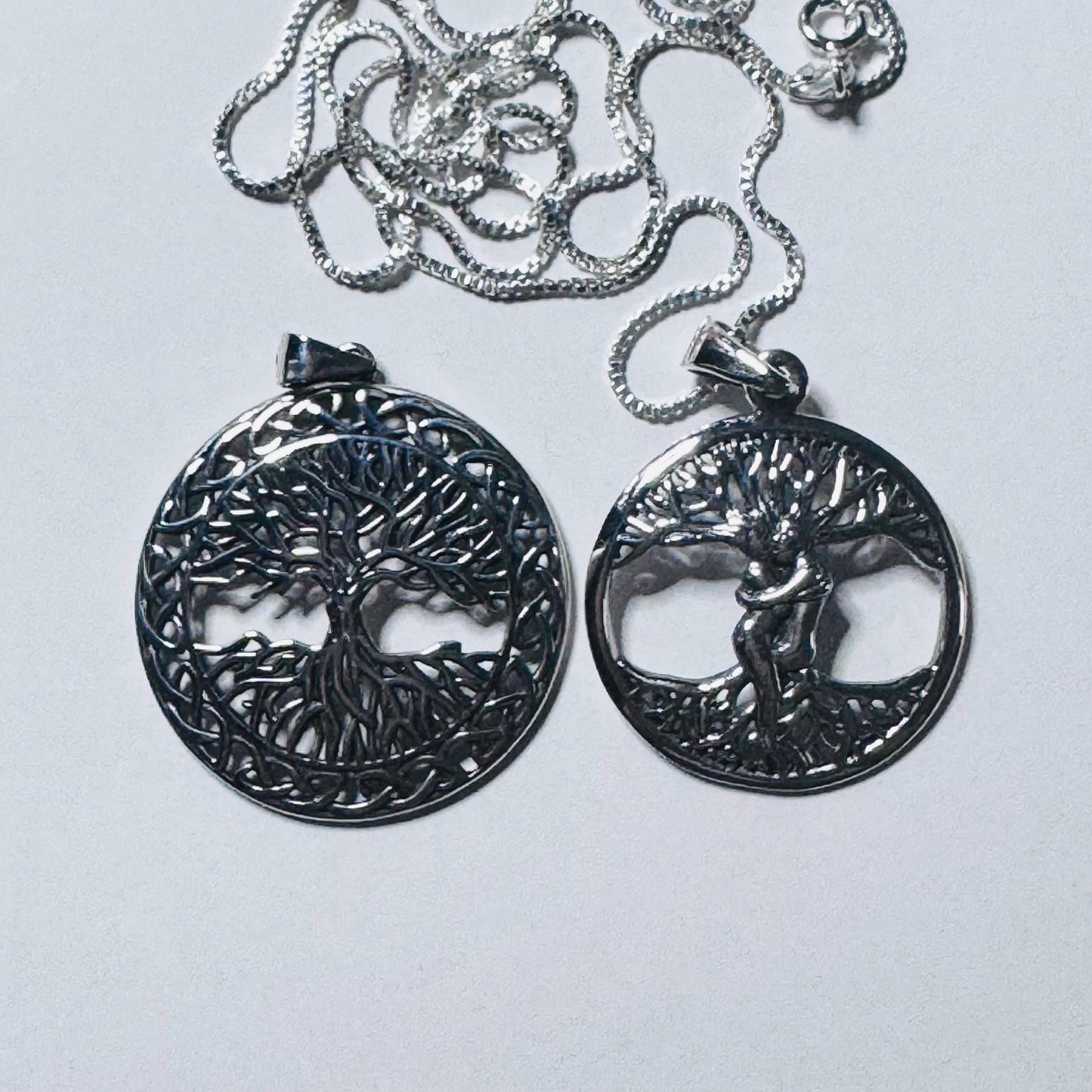 Sterling Silver Tree of Life Necklace: Family Love Pendant