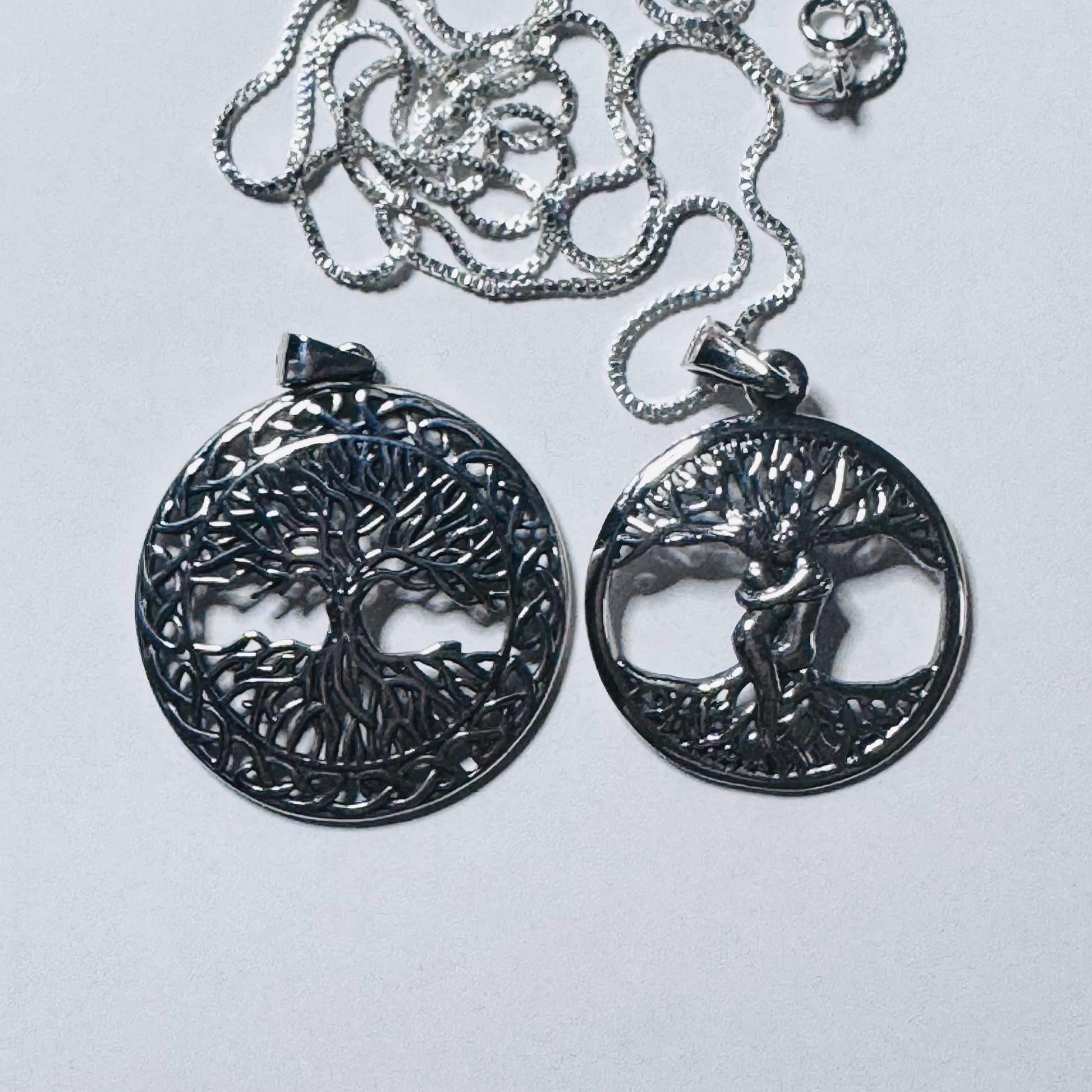Sterling Silver Tree of Life Necklace: Family Love Pendant