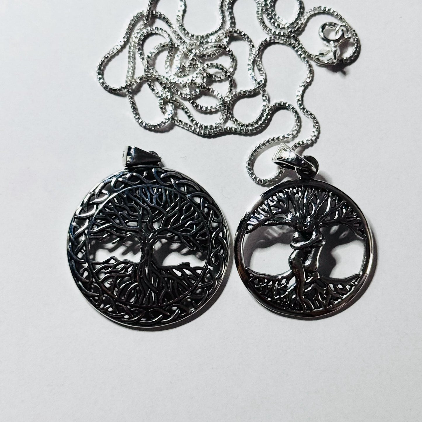 Sterling Silver Tree of Life Necklace: Family Love Pendant