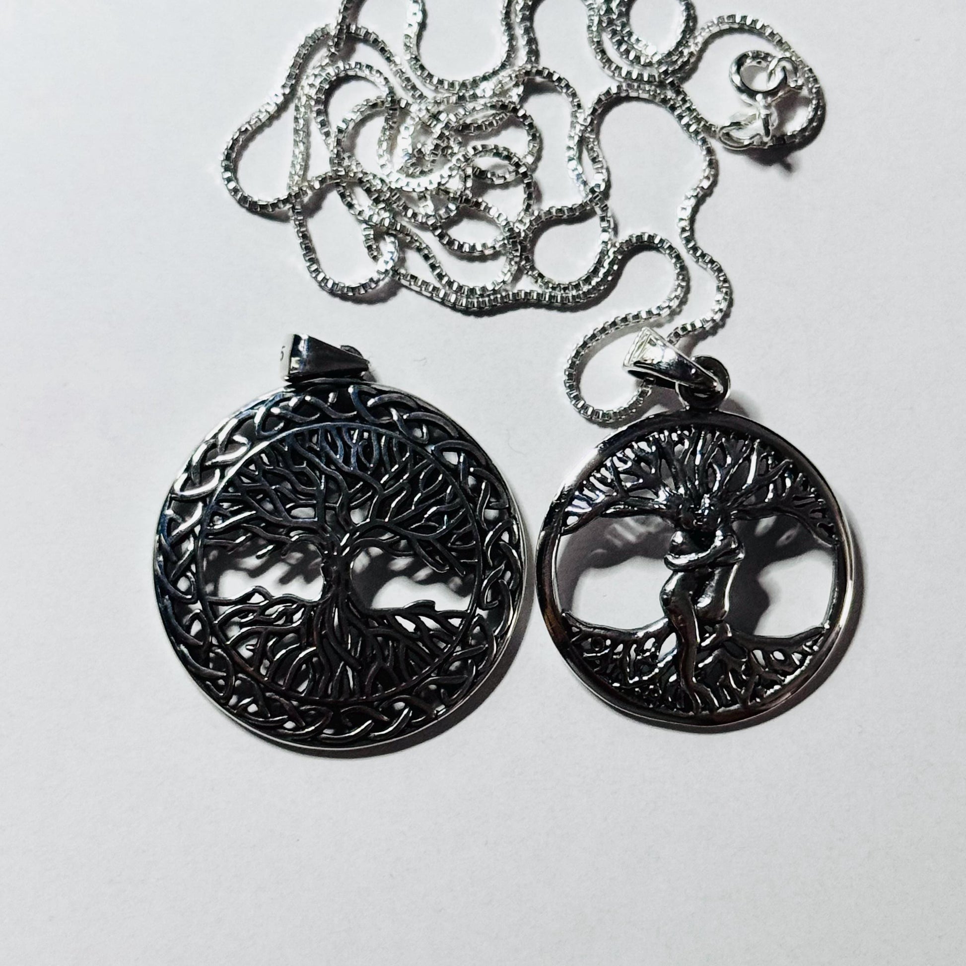 Sterling Silver Tree of Life Necklace: Family Love Pendant