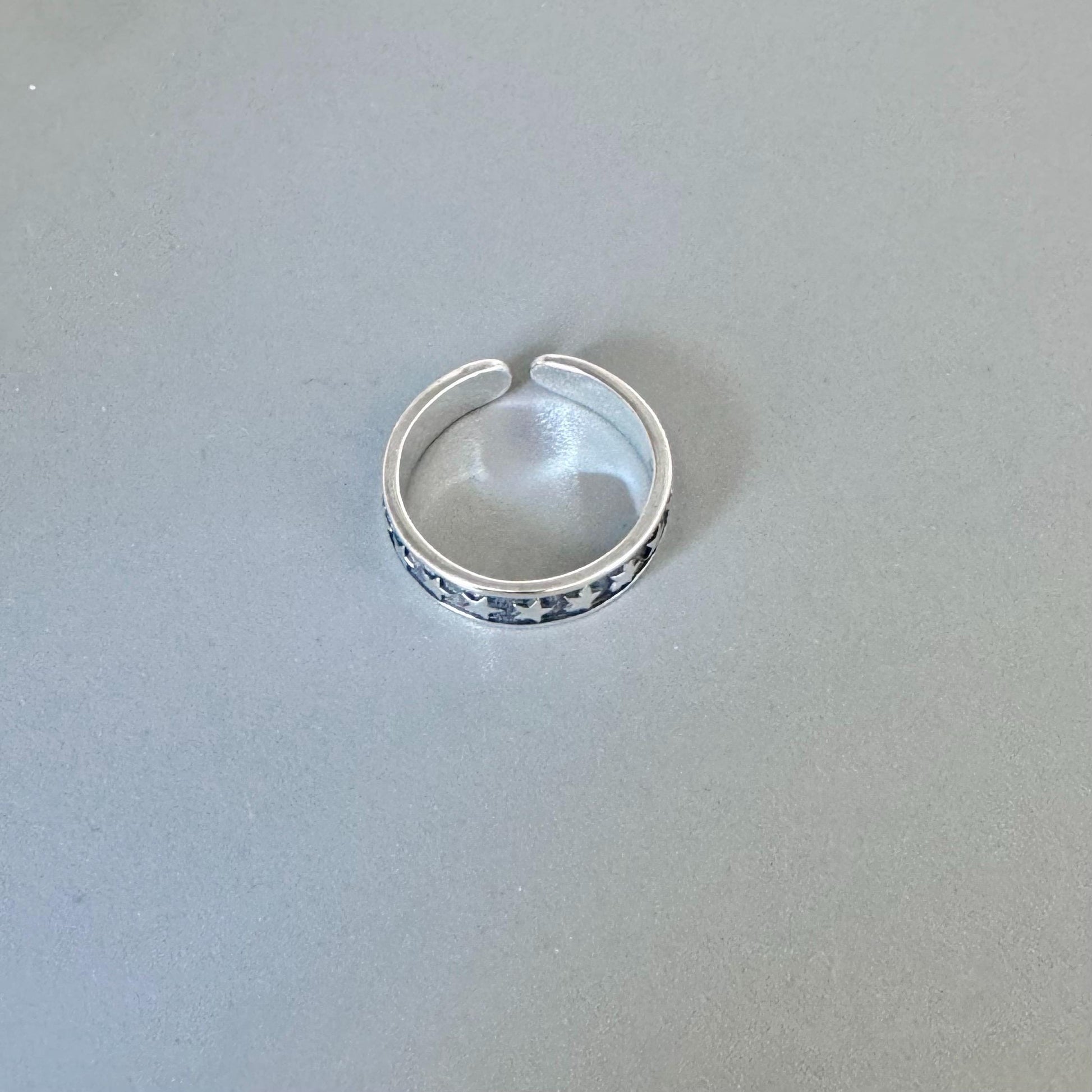 Sterling Silver Star Toe Ring, Pinky Ring, Adjustable Ring, Midi Ring, Silver Star Toe Ring, Silver Toe Ring, Promise Toe Ring