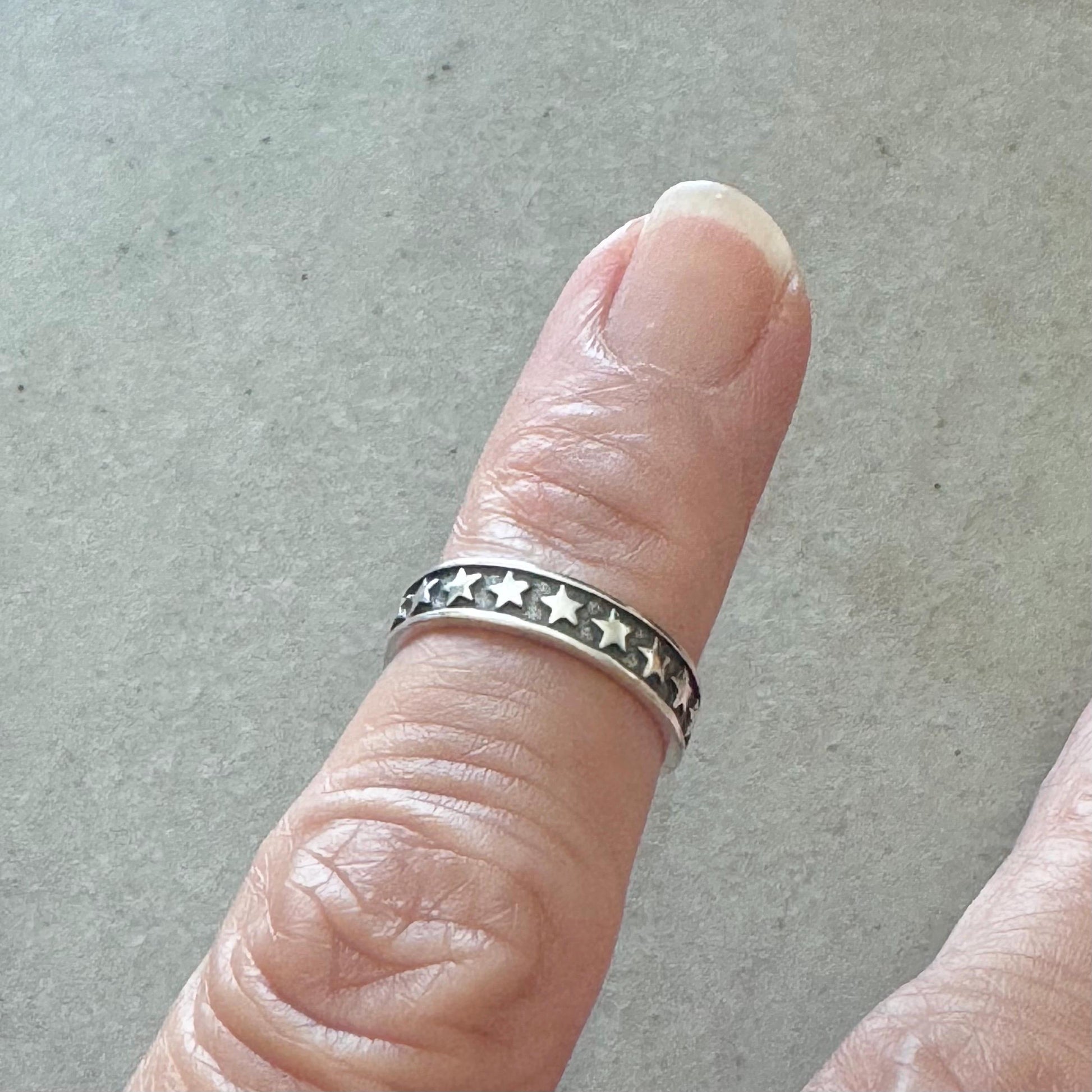 Sterling Silver Star Toe Ring, Pinky Ring, Adjustable Ring, Midi Ring, Silver Star Toe Ring, Silver Toe Ring, Promise Toe Ring