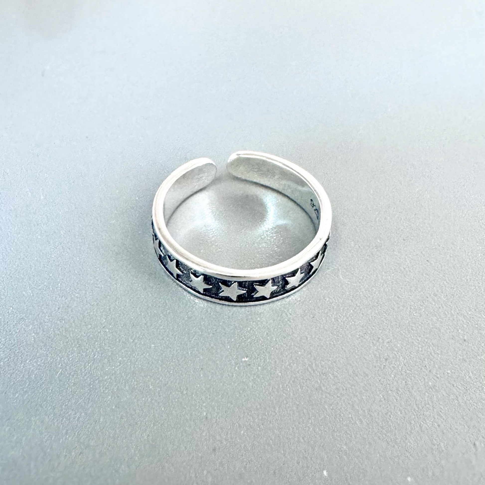 Sterling Silver Star Toe Ring, Pinky Ring, Adjustable Ring, Midi Ring, Silver Star Toe Ring, Silver Toe Ring, Promise Toe Ring