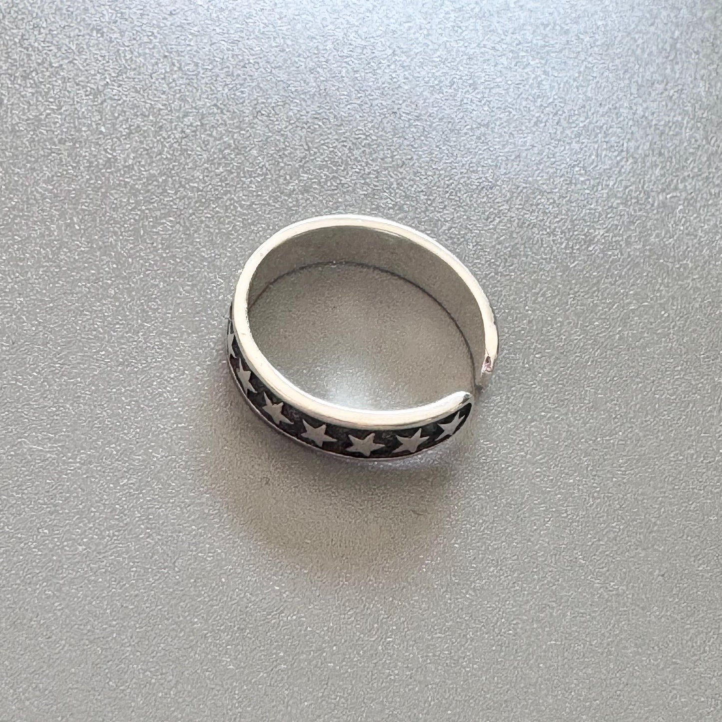 Sterling Silver Star Toe Ring, Pinky Ring, Adjustable Ring, Midi Ring, Silver Star Toe Ring, Silver Toe Ring, Promise Toe Ring