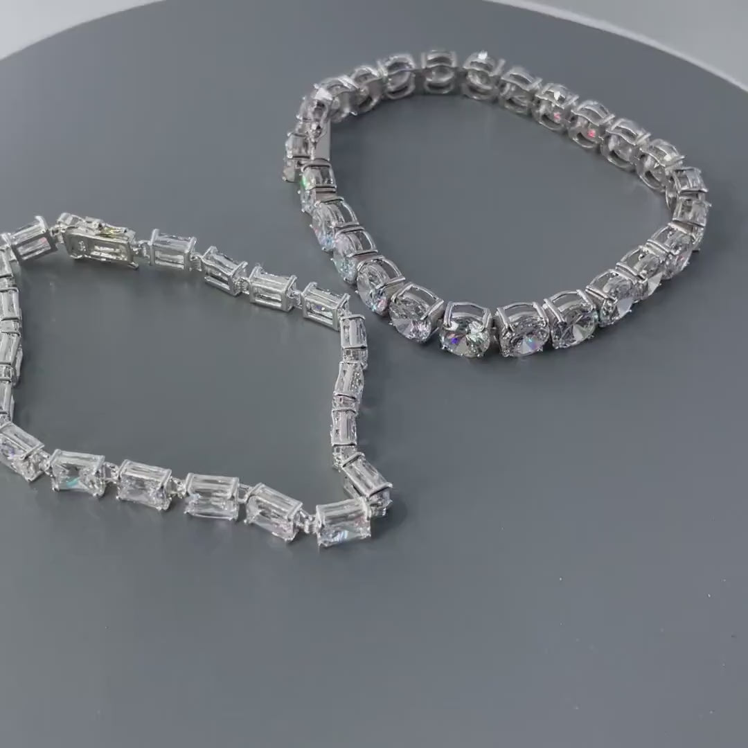 Sterling Silver CZ Tennis Bracelet: Promise Love Bracelet